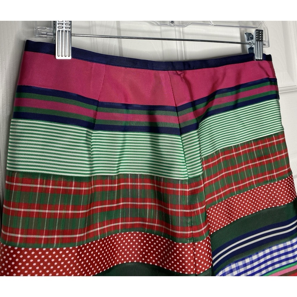 J. McLaughlin Women's Grosgrain Ribbon Striped Pencil Skirt Multicolor Size 6 - Picture 3 of 10